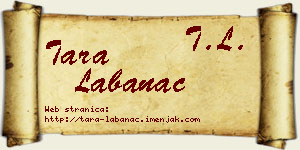 Tara Labanac vizit kartica